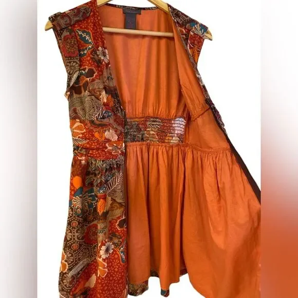 Fire Los Angeles Full Front Zip 100% Cotton Dress. Size Medium - Picture 4 of 11